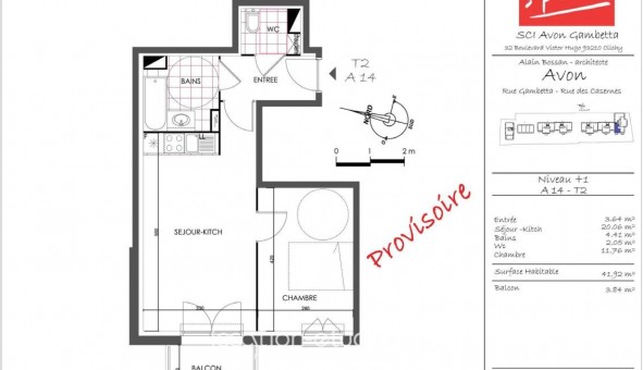 Logement �tudiant T2 &agrave; Avon (77210)