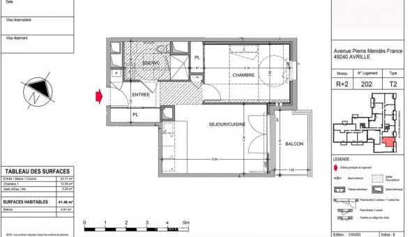 Logement tudiant T2 à Avrill (49240)