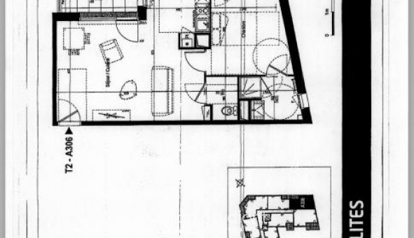 Logement �tudiant T2 &agrave; Avrill� (49240)