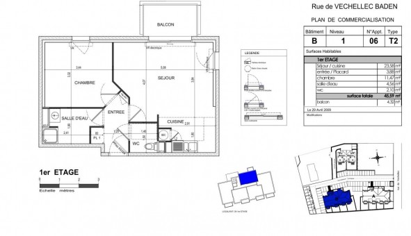 Logement �tudiant T2 &agrave; Baden (56870)