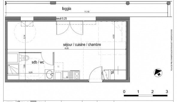 Logement �tudiant T2 &agrave; Barberaz (73000)