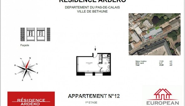 Logement tudiant T2 à Bthune (62400)