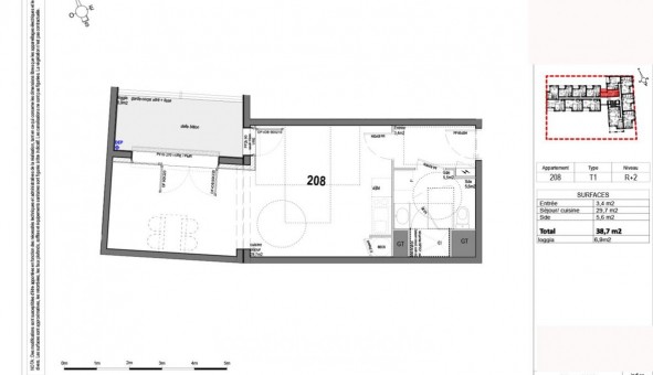 Logement tudiant T2 à Bezannes (51430)