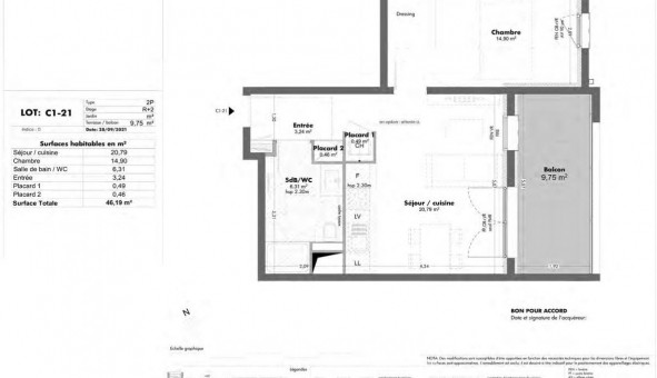 Logement tudiant T2 à Bezannes (51430)