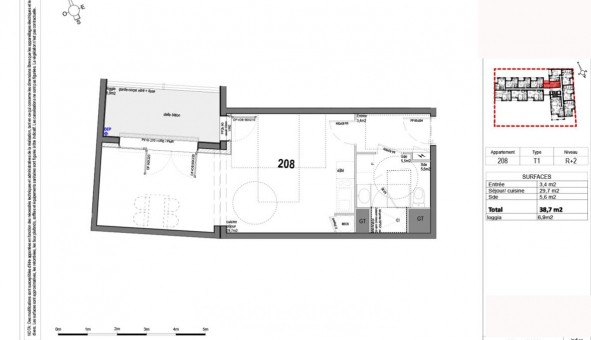 Logement tudiant T2 à Bezannes (51430)