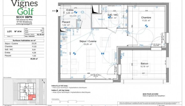 Logement �tudiant T2 &agrave; Bezannes (51430)