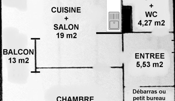 Logement tudiant T2 à Bischwiller (67240)