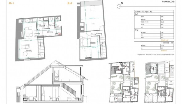 Logement �tudiant T2 &agrave; Blois (41000)