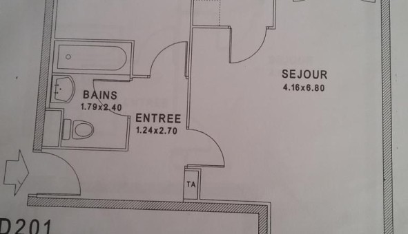 Logement �tudiant T2 &agrave; Boisemont (95000)