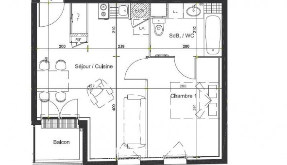 Logement �tudiant T2 &agrave; Bonneville (74130)