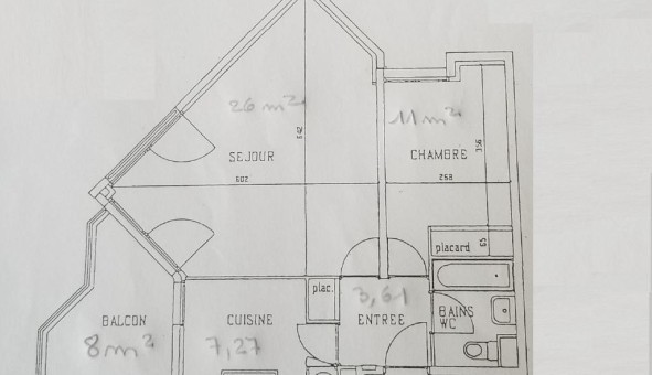 Logement tudiant T2 à Bordeaux (33300)