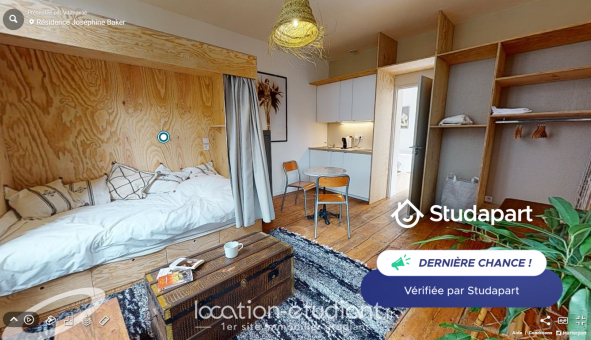 Logement tudiant T2 à Bordeaux (33300)