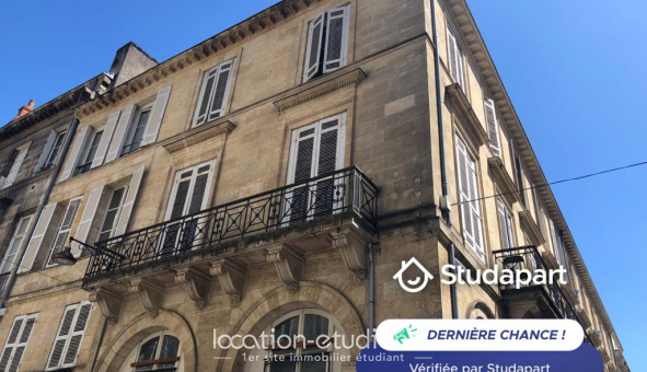 Logement �tudiant Location T2 Meubl&eacute; Bordeaux (33300)