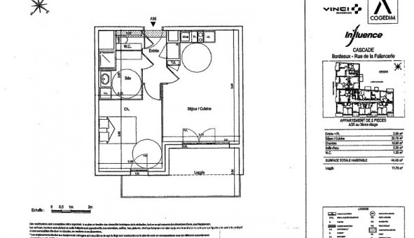 Logement �tudiant T2 &agrave; Bordeaux (33300)