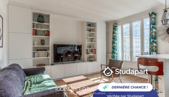 Logement �tudiant Location T2 Meubl&eacute; Boulogne Billancourt (92100)