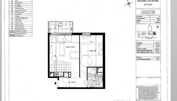 Logement �tudiant T2 &agrave; Bourg la Reine (92340)