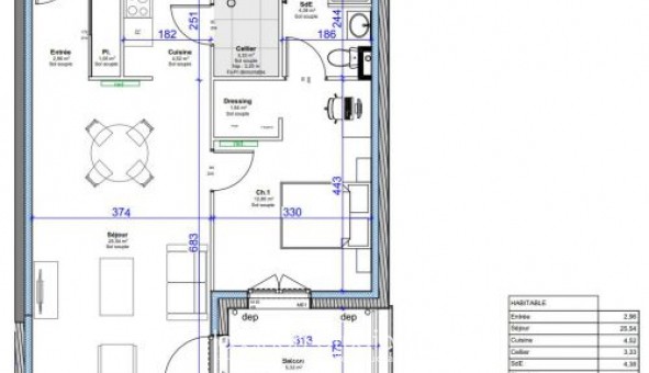 Logement �tudiant T2 &agrave; Bourges (18000)