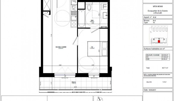 Logement tudiant T2 à Brumath (67170)