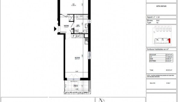 Logement �tudiant T2 &agrave; Brumath (67170)
