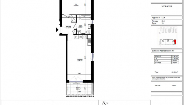 Logement �tudiant T2 &agrave; Brumath (67170)