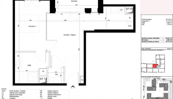 Logement tudiant T2 à Bussy Saint Georges (77600)