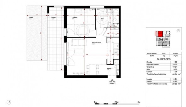 Logement tudiant T2 à Bussy Saint Georges (77600)