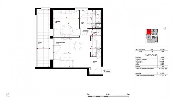Logement �tudiant T2 &agrave; Bussy Saint Georges (77600)