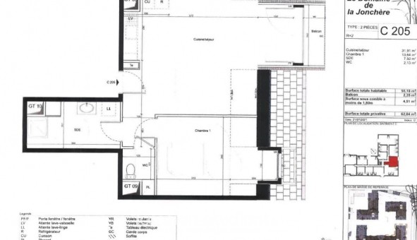 Logement �tudiant T2 &agrave; Bussy Saint Georges (77600)