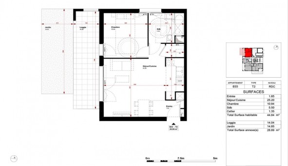 Logement �tudiant T2 &agrave; Bussy Saint Georges (77600)