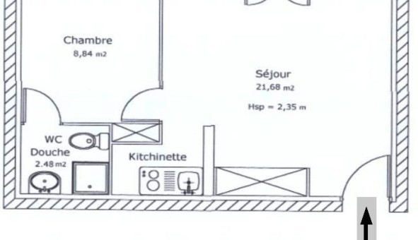 Logement tudiant T2 à Buxerolles (86180)
