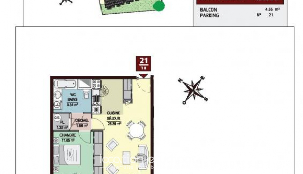 Logement tudiant T2 à Buxerolles (86180)