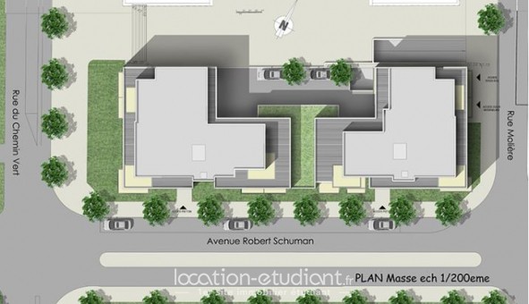 Logement tudiant T2 à Caen (14000)