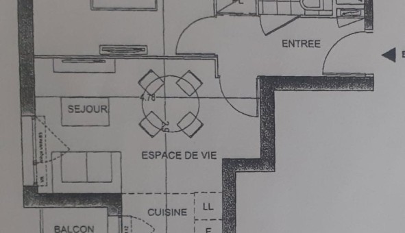 Logement tudiant Location T2 Vide Carrires sous Poissy (78955)