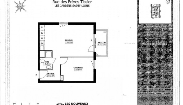 Logement �tudiant T2 &agrave; Carri�res sous Poissy (78955)