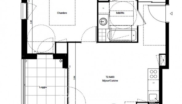 Logement �tudiant T2 &agrave; Chamb�ry (73000)