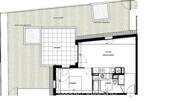 Logement �tudiant T2 &agrave; Chamb�ry (73000)