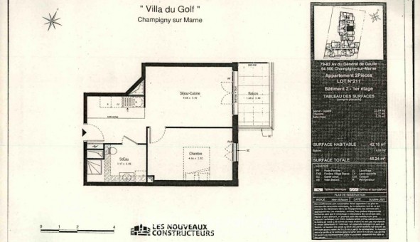 Logement tudiant T2 à Champigny sur Marne (94500)