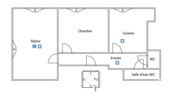 Logement �tudiant T2 &agrave; Champn�tery (87400)