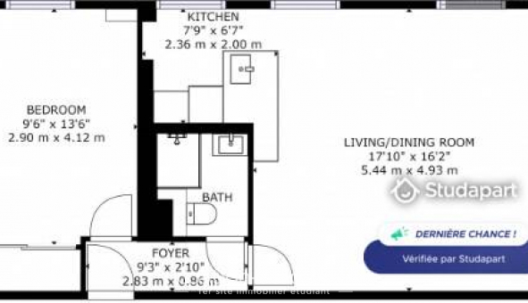 Logement �tudiant T2 &agrave; Charenton le Pont (94220)