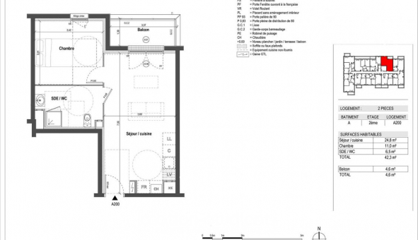 Logement tudiant T2 à Chartres (28000)