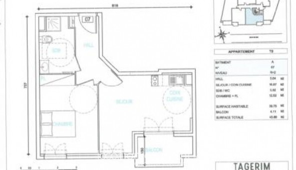 Logement �tudiant Location T2 Vide Ch�teauneuf Grasse (06740)