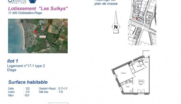 Logement �tudiant T2 &agrave; Ch�telaillon Plage (17340)