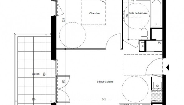 Logement �tudiant Location T2 Vide Ch�tillon sur Cluses (74300)