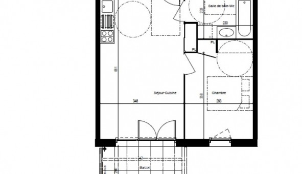 Logement �tudiant T2 &agrave; Ch�tillon sur Cluses (74300)