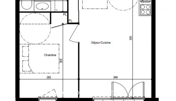 Logement �tudiant Location T2 Vide Ch�tillon sur Cluses (74300)