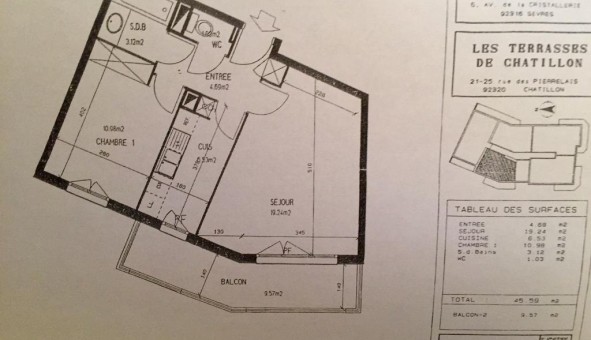 Logement �tudiant T2 &agrave; Ch�tillon (92320)