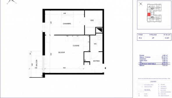 Logement tudiant T2 à Chelles (77500)