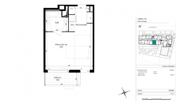 Logement tudiant T2 à Chenve (21300)
