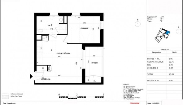 Logement �tudiant T2 &agrave; Chevaign� (35250)