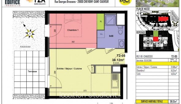 Logement tudiant T2 à Chevigny Saint Sauveur (21800)